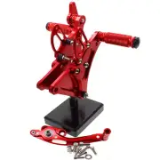 Red CNC Front Rearsets Footpegs Mount Pedals For FOR 2008 XB12X Ulysses Edition