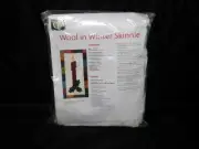 Quiltmaker Christmas Candle Wall Quilt Kit Wool in Winter Skinnie Fabric Pattern