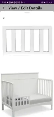 delta children toddler bed rail Bianca
