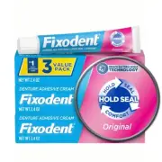 Fixodent Denture Adhesive 2.4 Ounce Pack Of 3 Strong Hold Comfort Fit