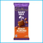 Cadbury Dairy Milk Roasted Almond Chocolate Bar with Caramel 3.5oz - Rich