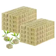 100Pcs Grow Starter Rockwool Cubes Plug Hydroponic Planting Cloning Propagation