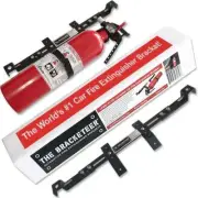 Bracketeer Universal Car Fire Extinguisher Seat Mount Bracket 4WD Vehicle 4x4