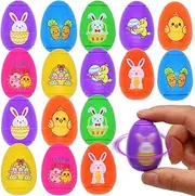 16 Pack Easter Egg Fidget Spinner Ball Toys for Kids Boys Girls Adults Easter Basket Stuffer & Easter Egg Fillers, Easter Egg Hunt Party Favors Gifts