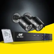 UL-Tech CCTV Security System 4CH DVR 2 Cameras 1TB Hard Drive