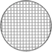 [Turbokey] Dia 13.8" Round Barbecue Grids Cross Wire Footed Steaming Stainless Steel Cooling Rack Multi-Purpose Grill Rack for Airfryer Instant Pot/Pressure Cooker (350mm/13.8")