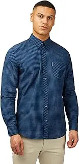[Ben Sherman] Men's Signature Gingham Long Sleeve Shirt