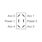 Narva 60068BL Momentary (On)/Off/Momentary (On) Heavy-Duty Toggle Switch