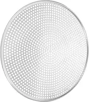 Happyyami Pizza Pan With Holes 16inch Stainless Steel Round Mesh Pizza Baking Screen Pizza Tray Pizza Crisper Tray Bakeware for Oven Home Restaurant Silver