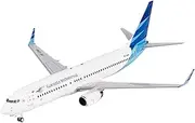 Pre-Built Model Aircraft 19CM 1/200 Aircraft Model Kit for Garuda Indonesia B737-800/w PK-GNH Large Scale Diecast Airplane Model Miniature Airplane Model