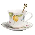 200ml European Espresso Cups Porcelain Cup and Saucer Set Afternoon Tea