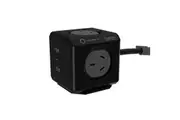 Allocacoc PowerCube Extended 4 Outlets 2 USB-A + 1 USB-C PD 20W with Surge 1.5M Black (11407-AUEUAC)