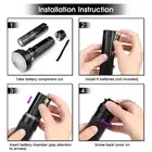 2 In 1 Powerful LED Torch Lamp 75Lumens UV Lamp 395NM Ultraviolet Light♡