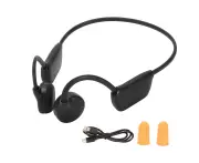 Bluetooth Bone Conduction Headphones IPX6 Waterproof Wireless Sports Earphones with Built in Mic for Running Black