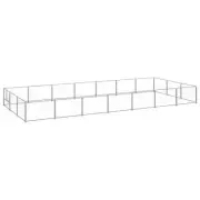 Dog Kennel 21m² Steel Large Outdoor Pet Cage Fence Run Play Pen House Enclosure