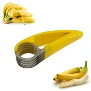 Stainless Steel Banana Cucumber Slicer Divider Ham Sausage Cutting Knife