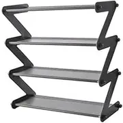 Vaguelly Elegant Layered Shelf Pot Storage Rack Plastic Storage Rack for Shoes Sleek Design for Home Office