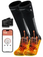 Heated Socks, Heated Socks for Men Women with APP Control, 3.7V 3000mAh Recha...