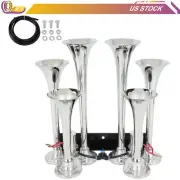 12V 4A 6 Trumpet Train Air Horn Kit For Ford Truck Pickup Car SUV Train Horn