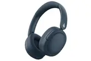 Edifier V80 Hybrid Active Noise Cancelling Headphones, True Wireless Over Ear Bluetooth Headset with 45H Playtime, Wired Hi Res Audio Fast Charging Multipoint Connection for Travel Office Navy Blue
