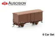 Auscision (VFW-7) U Van VR Brown, 1954-1960 era, Body Version 3 - 6 Car Pack
