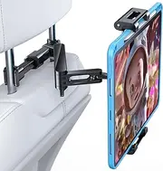 AHK Car Headrest Mount Holder, Universal for iPad Pro/Air/Mini, Tablets, Nintendo Switch, iPhone, Samsung Galaxy/Note, Smartphones, Compatible with 4.5" to 10" Device, 360° Rotation