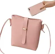 [Generic] Daily Shoulder Hand Bag,PU Leather Small Purses for Women - Small Bags Detachable Wide Strap for