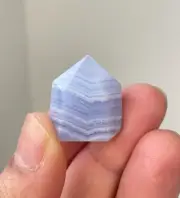 Blue Lace Agate Mini-Tower High Grade Natural Crystal T103a