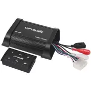 Bluetooth Amplifier Marine Amp Full Range, Class A/B, Wireless Remote, Aux-in...