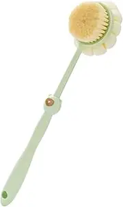 Body Brush for Showering, Bath Brush Long Handle for Shower, Double-Sided High-Density Bristles Scrubber, Dirt Removal Gear for Bathtub, Dorm, Traveling, Bathtub