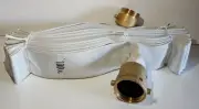 "" ON SALE WEEKEND "" 2-1/2" X 50' RACK HOSE NYFD W/BRASS COUPLING-AMERICAN FIRE