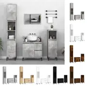 Bathroom Furniture Set 3 Piece Sink Cabinet Storage Engineered Wood vidaXL