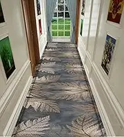 Extra Long Hallway Runner Rug Hall Corridor Doorway Stairs Rugs Living Room Floor Carpet Mat Long Kitchen Runners Washable Anti Slip Vintage Design Contemporary Passage Runner Rug for Hallway,