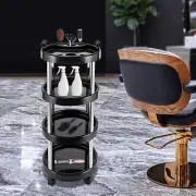 4 Tier Hair Salon Trolley Cart Spa Beauty Hairdressing Tool Rolling Storage Tray