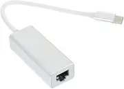 jojofuny Network Card Port 25ft Cable 0ft Adapter Laptop Accessory USB Ethernet Converter Aluminum Alloy Silver