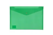 Icon IF462 PP Document Wallet A4 Button Closure Green