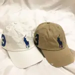 【RALPHLAUREN POLO 經典LOGO老帽 白.卡其 (恕不退換)