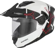 Acerbis Rider Graphic, flip up helmet , color: White/Black , size: M