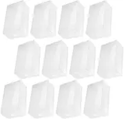 Dessert Cups, Snack Cups,Cupcake Box 12pcs Ice Cream Box Cakesicle Boxes Clear Ice Lolly Box for Christmas Party Baby Shower Birthday Party Wedding Transparent Cupcakes Boxes