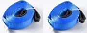 2x 3" Tow Strap 3x20ft 26000Lbs 12Ton Winch Snow Mud Pull Recovery Truck SUV