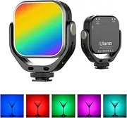 ULANZI New Version Ungraded VL66 RGB LED Adjustable Rechargeable - Mini Video Portable Light on Camera, Ultra Bright Photo and Video Lighting, LED Fill Lamp for DSLR Camcorder Gopro