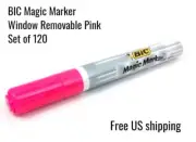 BIC Magic Marker Window Markers Removable Pink Set of 120