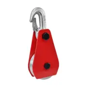 1 Ton Capacity 3 Inch Aluminum Sheave Block With Hook Wire Rope Snatch Rigging