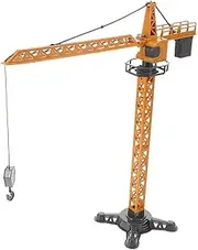 OHPHCALL Diecast Crane Truck for Manual Operation Construction Vehicle for Imaginative Play Engaging Miniature Tower Crane Model for Construction Site Adventures