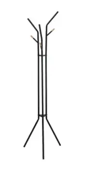 Proman Products Cali Tripod Freestanding Metal Coat Tree Rack with 6 Hooks