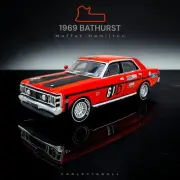 Allan Moffat-Alan Hamilton 1969 Bathurst #61D Ford Falcon XW GTHO 1:64