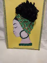 African Hand Printed Art