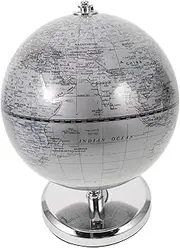 TEHAUX Educational World Globe for Spinning Globe with Elegant Finish for Learning Geography Classroom Office Compact and Stylish Decor Item