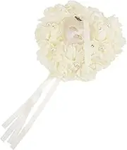 ULDIGI Heart Shaped Ring Pillow Box Wedding Ring Holder for Bridal Shower Engagement Party Proposal