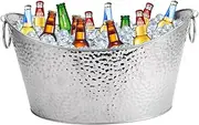 Stainless Steel Beverage Tubs Large Ice Bucket Drink Buckets for Parties Weddings 12L